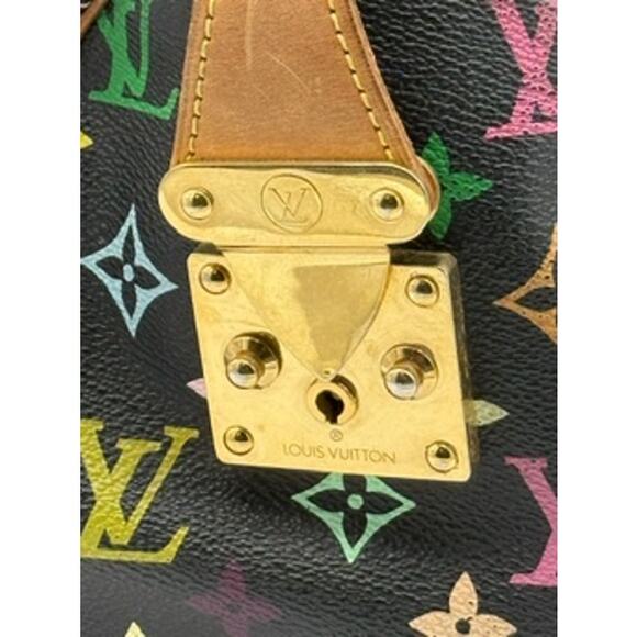 Louis Vuitton Monogram Multicolor Speedy 30 Black*Takashi Murakami 2010 Coll. - Picture 8 of 16